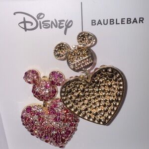 Disney BaubleBar Mouse Ear Drop Earrings